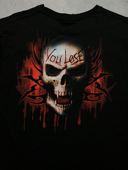 Vintage y2k Spiral Keep Out Religion Tee Game Over You Lose