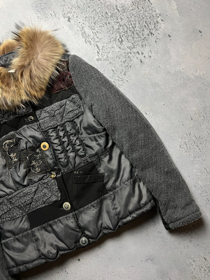 Elisa Cavaletti Made in Italy Premium Patchwork Jacket y2k