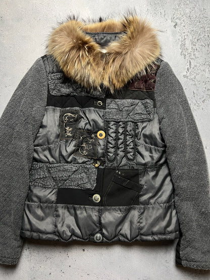 Elisa Cavaletti Made in Italy Premium Patchwork Jacket y2k