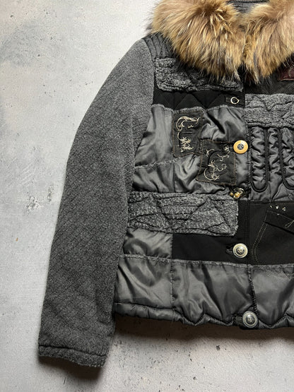 Elisa Cavaletti Made in Italy Premium Patchwork Jacket y2k