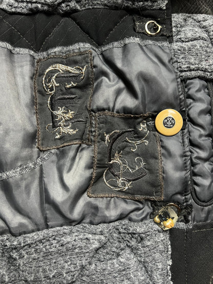 Elisa Cavaletti Made in Italy Premium Patchwork Jacket y2k