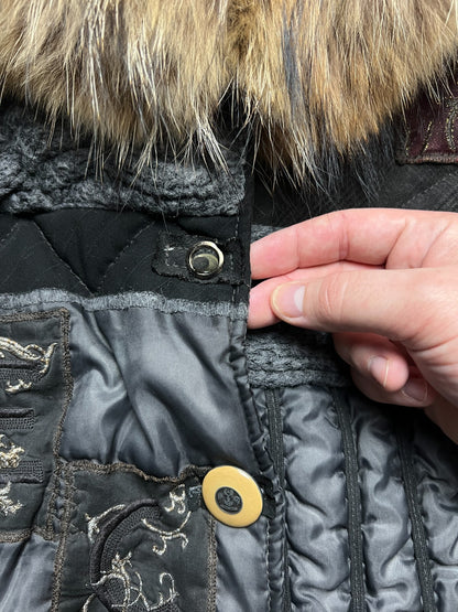 Elisa Cavaletti Made in Italy Premium Patchwork Jacket y2k
