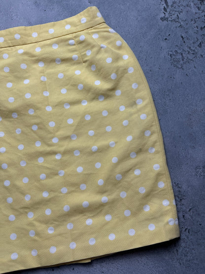 Vintage Polka dot Pencil skirt Escada 90s 80s Rare