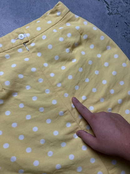 Vintage Polka dot Pencil skirt Escada 90s 80s Rare