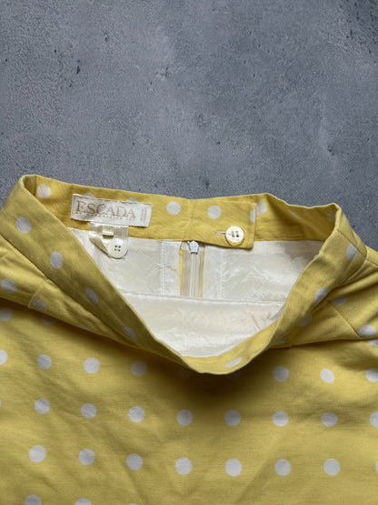 Vintage Polka dot Pencil skirt Escada 90s 80s Rare