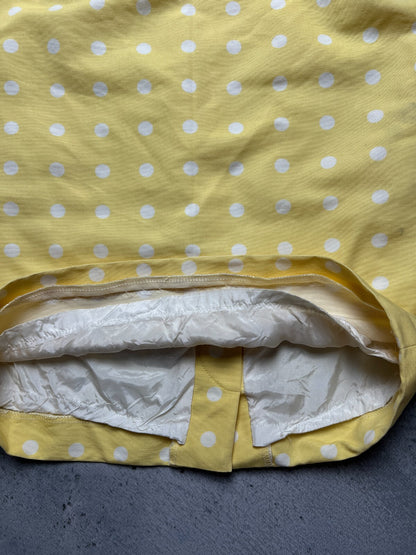 Vintage Polka dot Pencil skirt Escada 90s 80s Rare