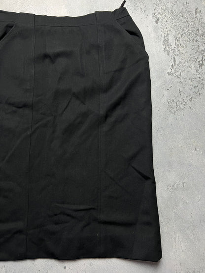 Vintage Celine Paris Women's Midi Skirt Made in France 90s