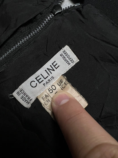 Vintage Celine Paris Women's Midi Skirt Made in France 90s