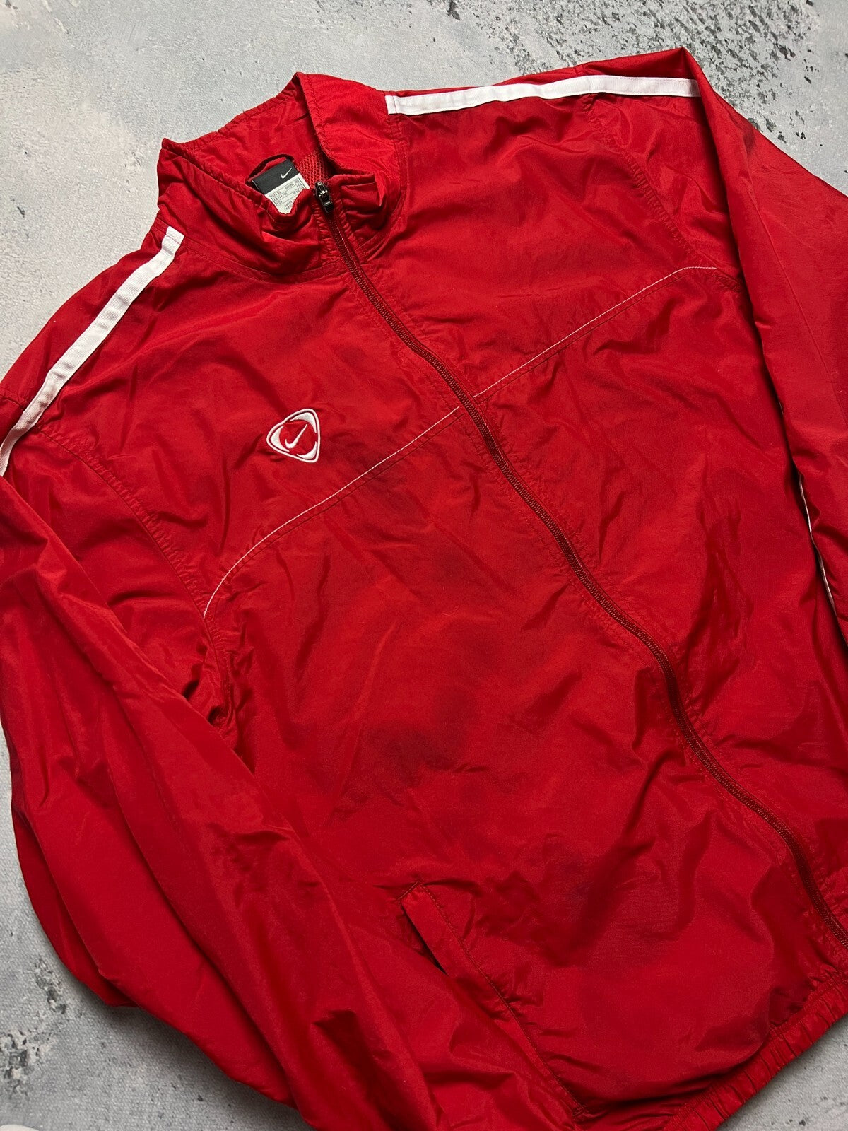 Nike Windbreaker Vintage Logo Track Bomber Jacket Zip-Up USA