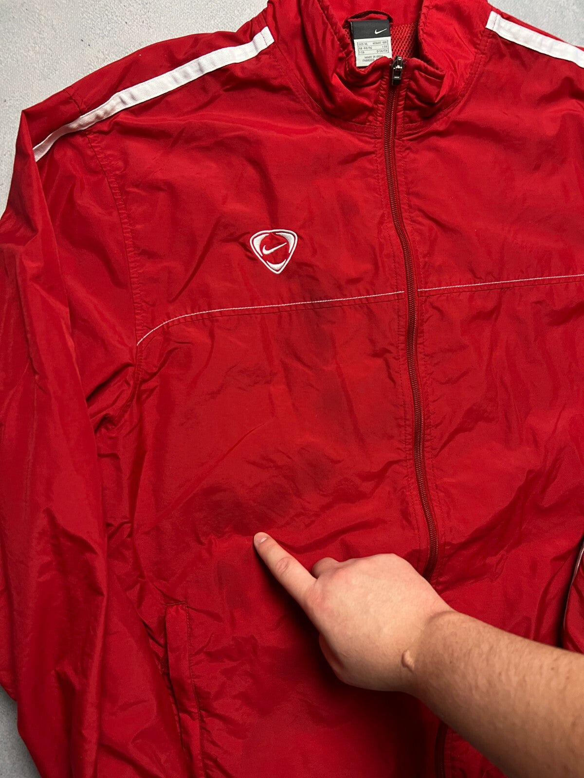 Nike Windbreaker Vintage Logo Track Bomber Jacket Zip-Up USA