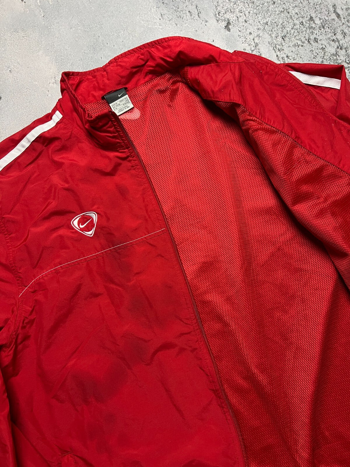 Nike Windbreaker Vintage Logo Track Bomber Jacket Zip-Up USA