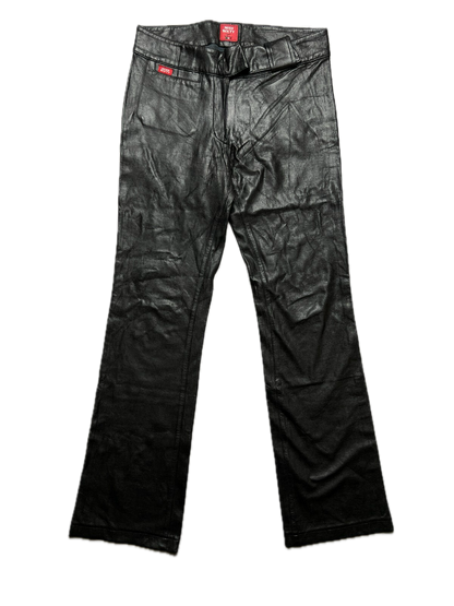 Miss Sixty Faux Leather Flared Pants Luxury Archive 90s y2k