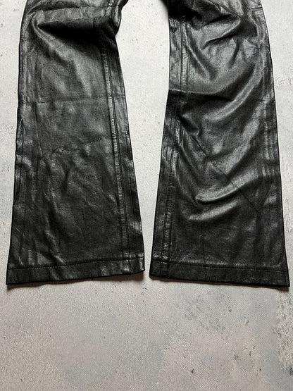 Miss Sixty Faux Leather Flared Pants Luxury Archive 90s y2k