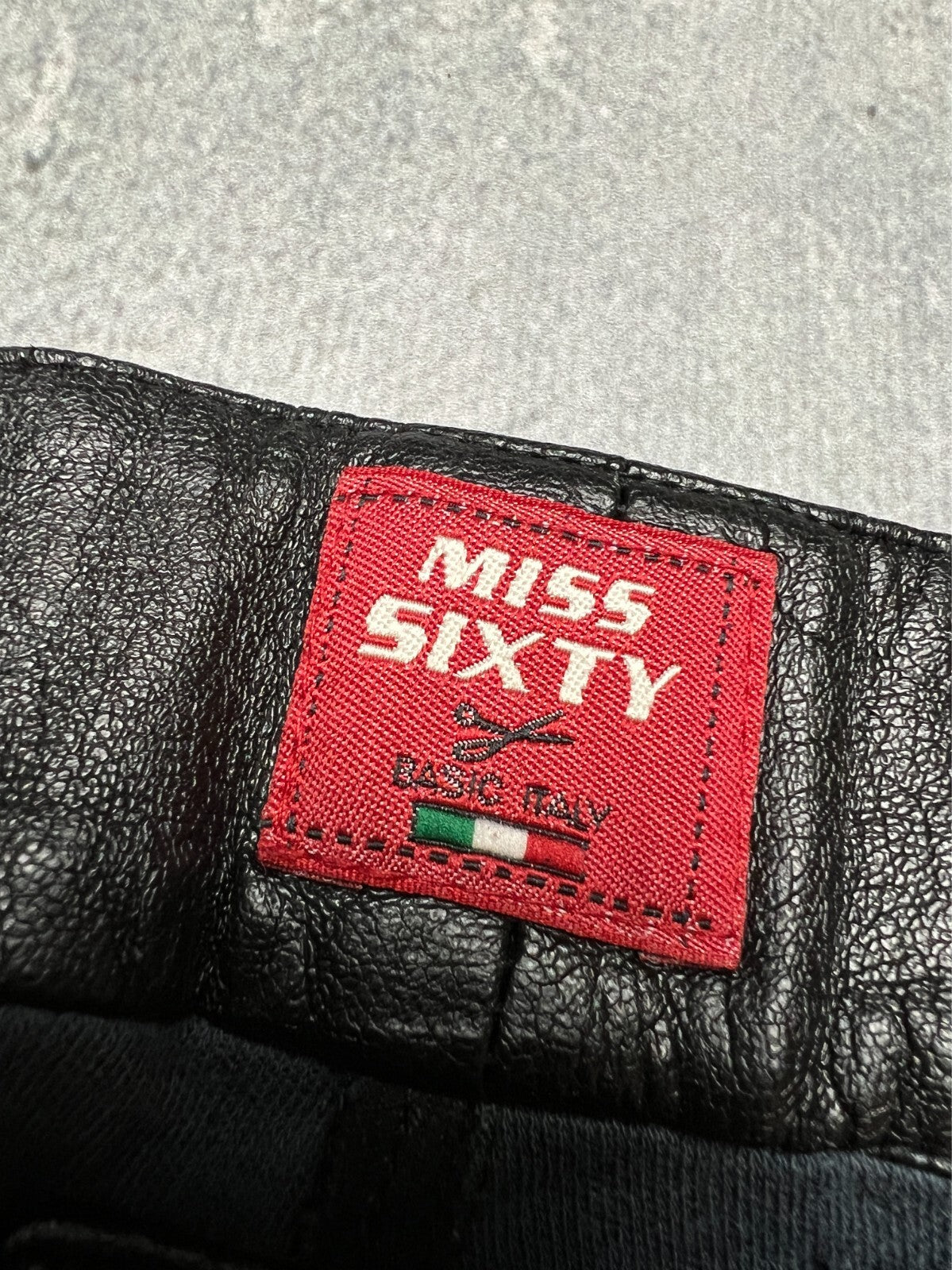 Miss Sixty Faux Leather Flared Pants Luxury Archive 90s y2k