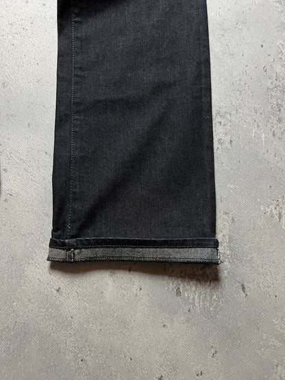 Rare Vintage Trussardi Denim Luxury Dark Blue Archive Jeans