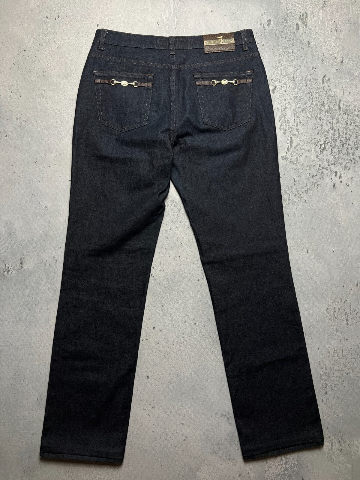 Rare Vintage Trussardi Denim Luxury Dark Blue Archive Jeans