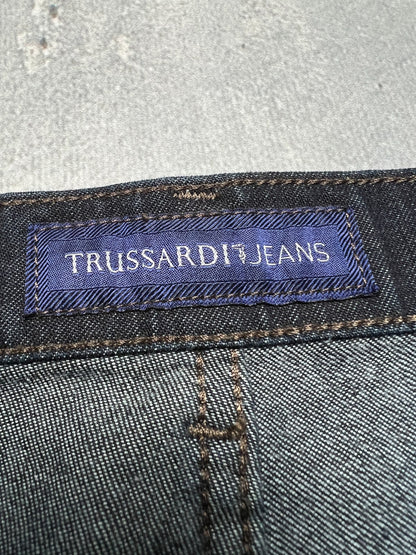 Rare Vintage Trussardi Denim Luxury Dark Blue Archive Jeans