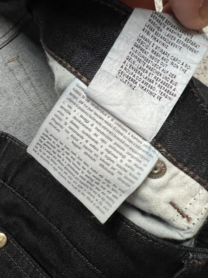 Rare Vintage Trussardi Denim Luxury Dark Blue Archive Jeans