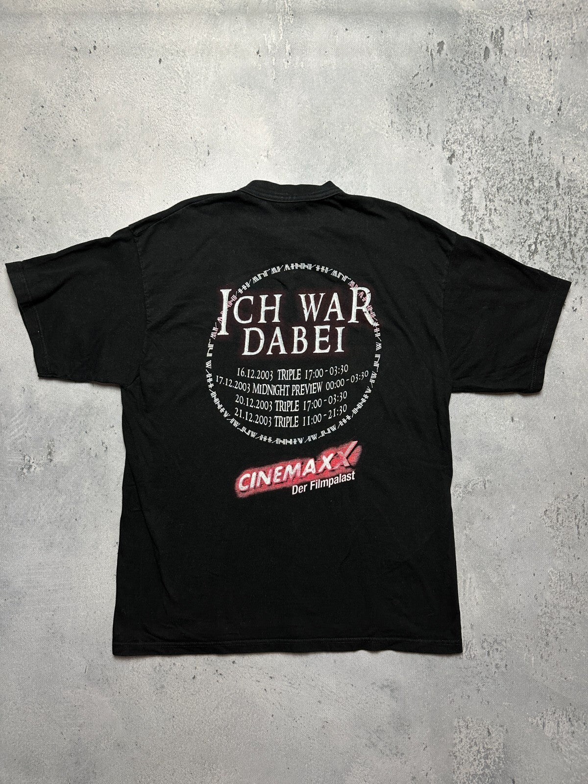 Vintage 2003 Lord of The Rings Promo Tee Cinemax 00s Movie