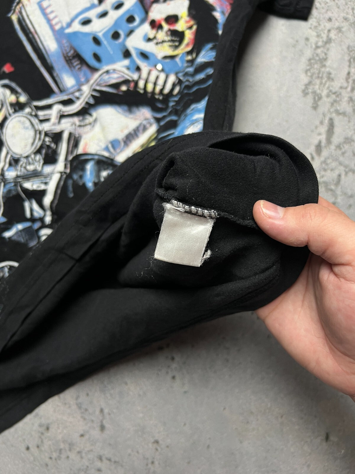 Ed Hardy by Christian Audigier Biker Skeleton Ghost Rider