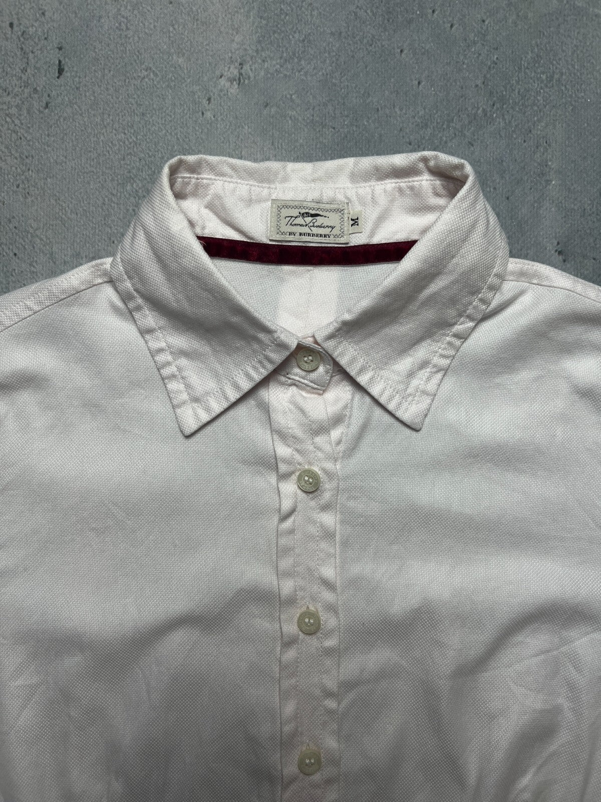 Thomas Burberry Vintage Button Up Shirts Rare y2k classic
