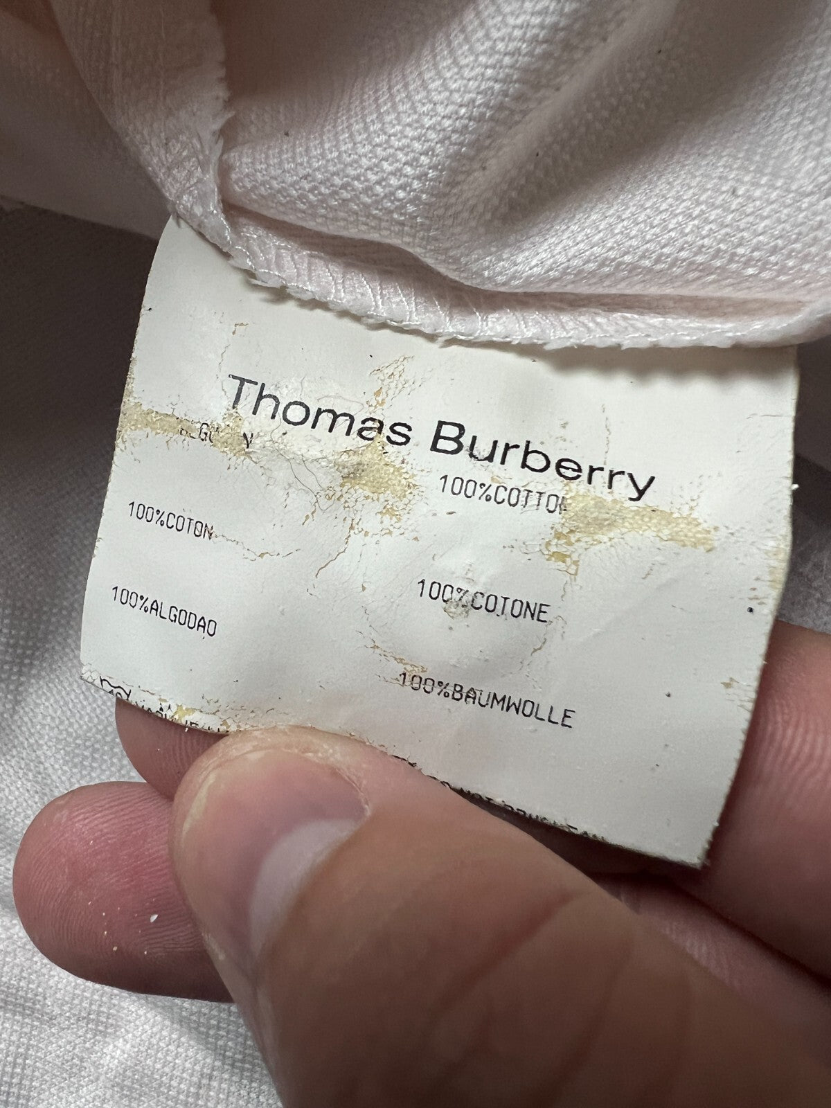 Thomas Burberry Vintage Button Up Shirts Rare y2k classic