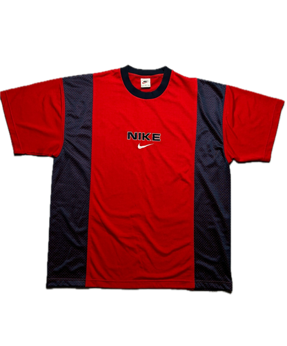 Nike tee Vintage 90s Nike Central Logo Swoosh T-shirt y2k