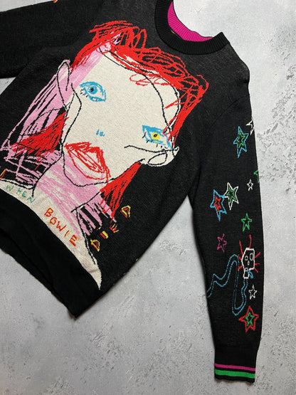 Wah Wah David Bowie Noel Fielding Retro Rare Abstract Sweater