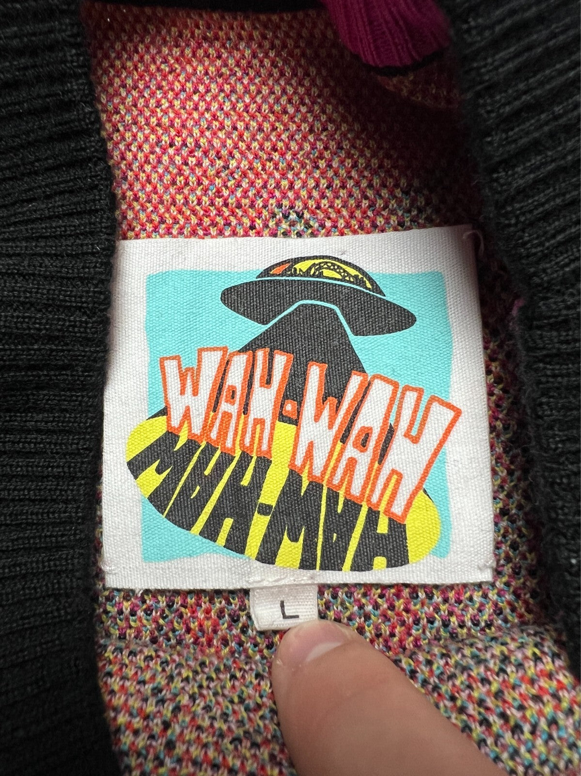 Wah Wah David Bowie Noel Fielding Retro Rare Abstract Sweater