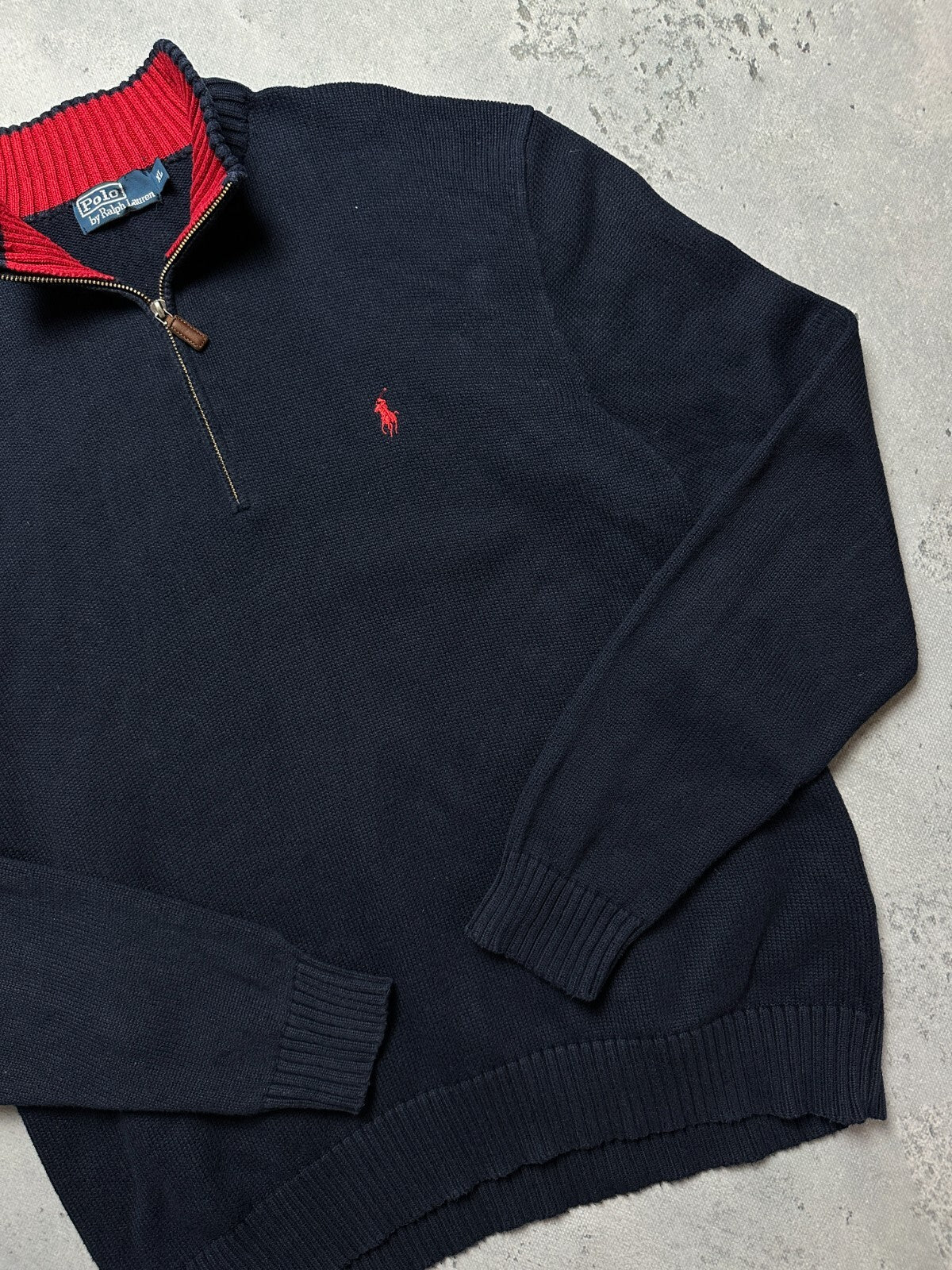 Vintage Polo Ralph Lauren Half Zip 1/3 90s Knitwear y2k 00s