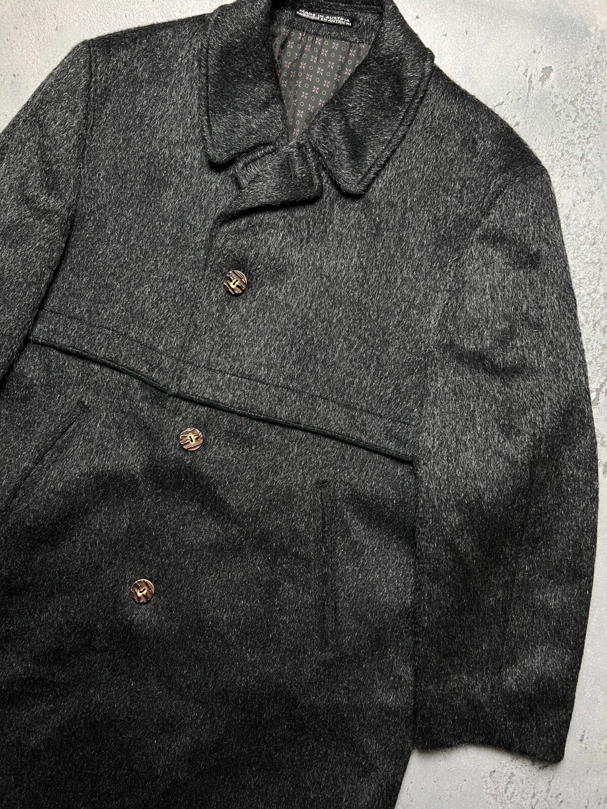 Steinbock Tyrol Himalaya Loden Wool Long Over Coat Jacket