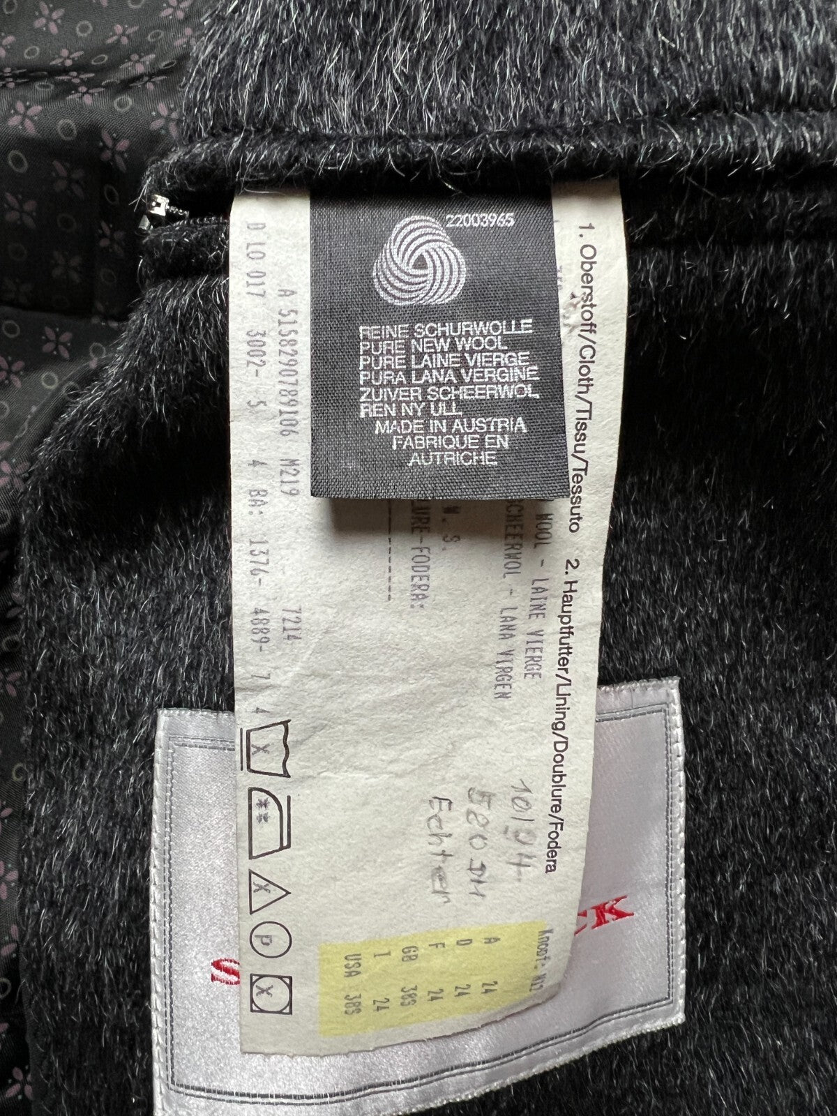 Steinbock Tyrol Himalaya Loden Wool Long Over Coat Jacket