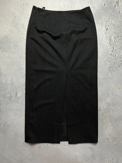 Iceberg Vintage Asymmetry Wool Maxi Skirt Archive Rare Italy