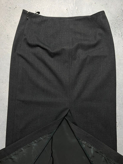 Iceberg Vintage Asymmetry Wool Maxi Skirt Archive Rare Italy