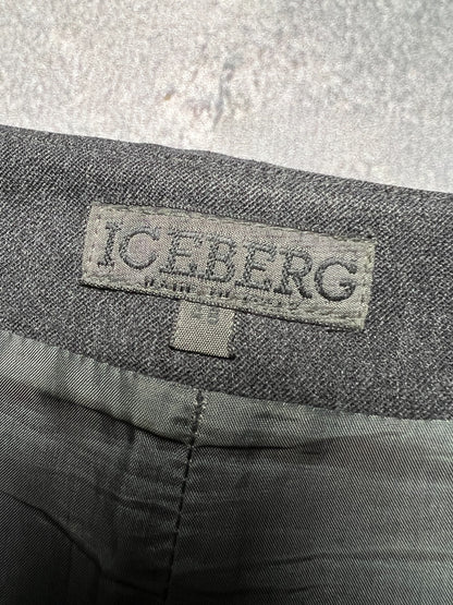 Iceberg Vintage Asymmetry Wool Maxi Skirt Archive Rare Italy