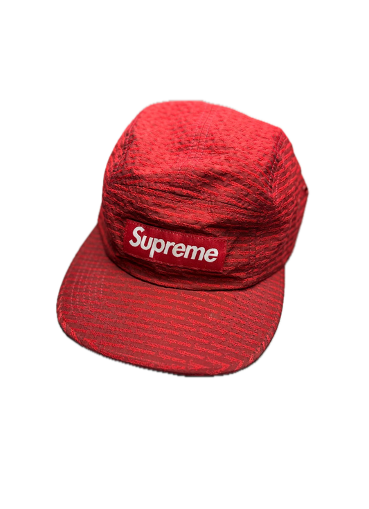 Supreme Repeater Camo Cap Red 5 Panel Hype Made In U.S.A y2k