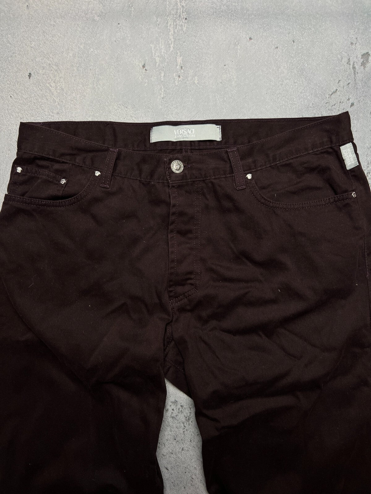 Versace VJC Vintage 90s Black Trousers Pants Jeans