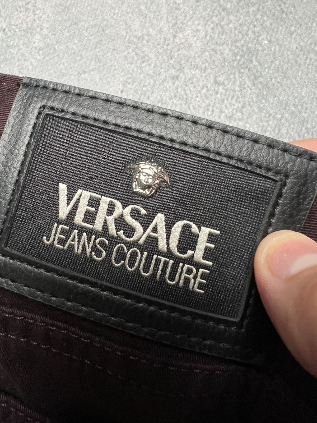 Versace VJC Vintage 90s Black Trousers Pants Jeans