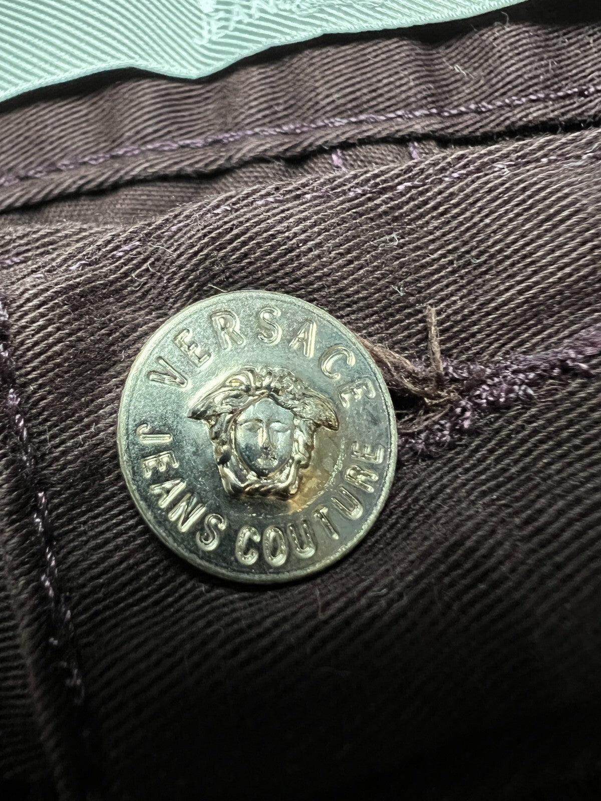 Versace VJC Vintage 90s Black Trousers Pants Jeans