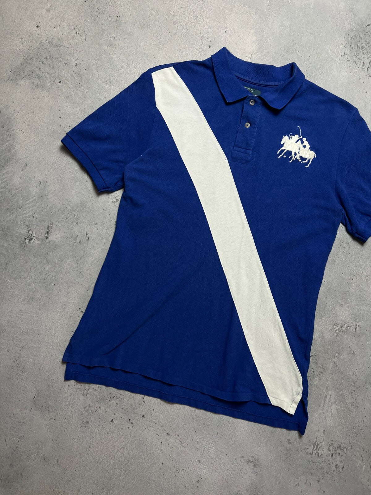 Vintage Polo Ralph Lauren Striped Rugby y2k Tee USA Rare 00s