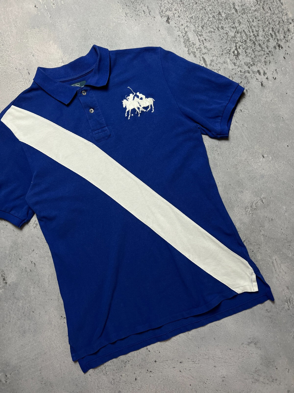 Vintage Polo Ralph Lauren Striped Rugby y2k Tee USA Rare 00s