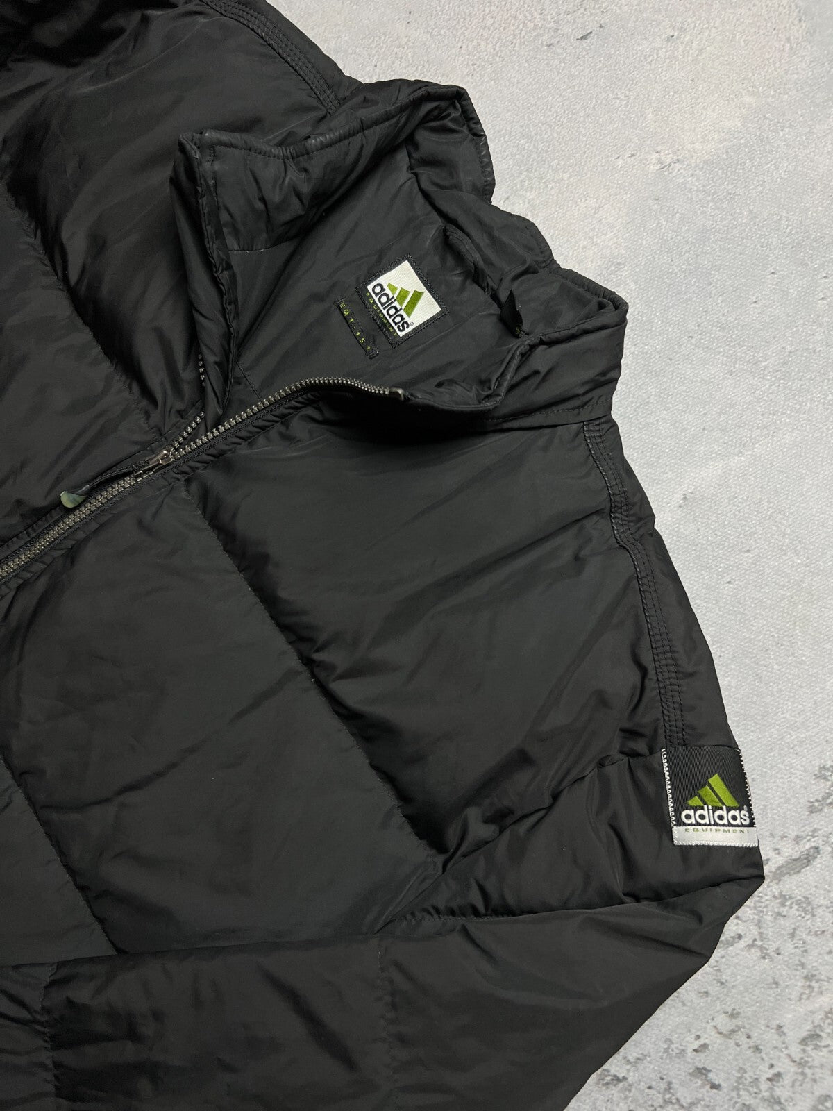 Adidas Equipment EQT-151 Black Green Logo Puffer Down Jacket