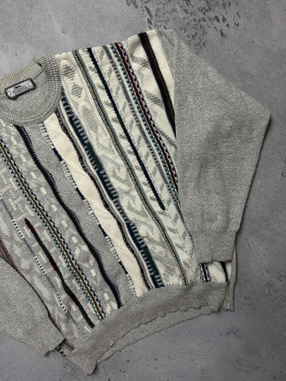 Vintage Engbers Italy Wool Knit Sweater Coogi Style 90s y2k