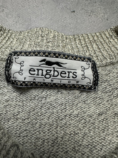 Vintage Engbers Italy Wool Knit Sweater Coogi Style 90s y2k