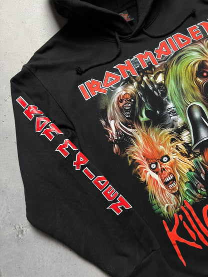 1990s Iron Maiden Killers Overprint y2k Hoodie Rock 90s 80s