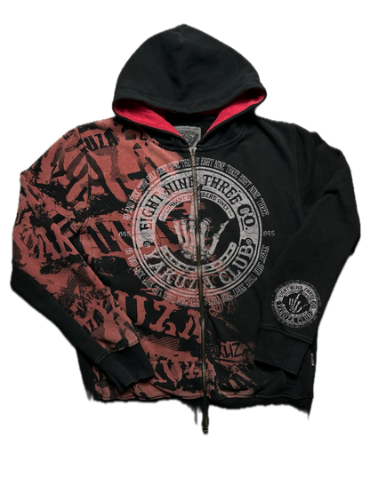 Zip-Up Hoodie Yakuza F*c* You style Ed Hardy by Audigier USA