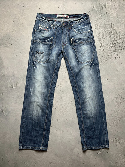 Vintage Diesel Jeans Logo Distressed Dirty Japanese y2k 90s