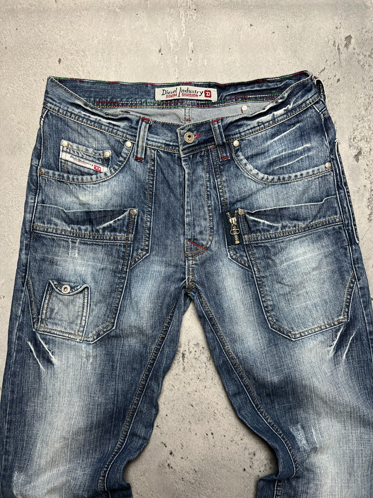 Vintage Diesel Jeans Logo Distressed Dirty Japanese y2k 90s
