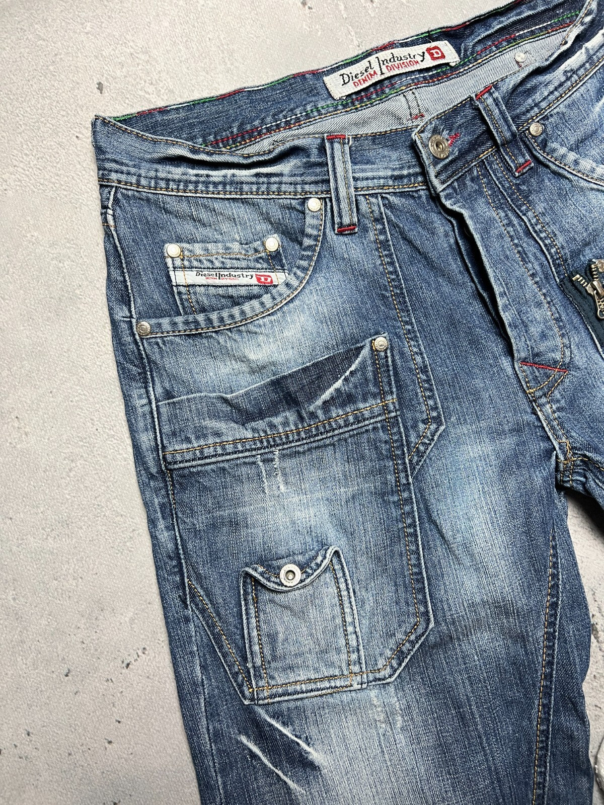 Vintage Diesel Jeans Logo Distressed Dirty Japanese y2k 90s