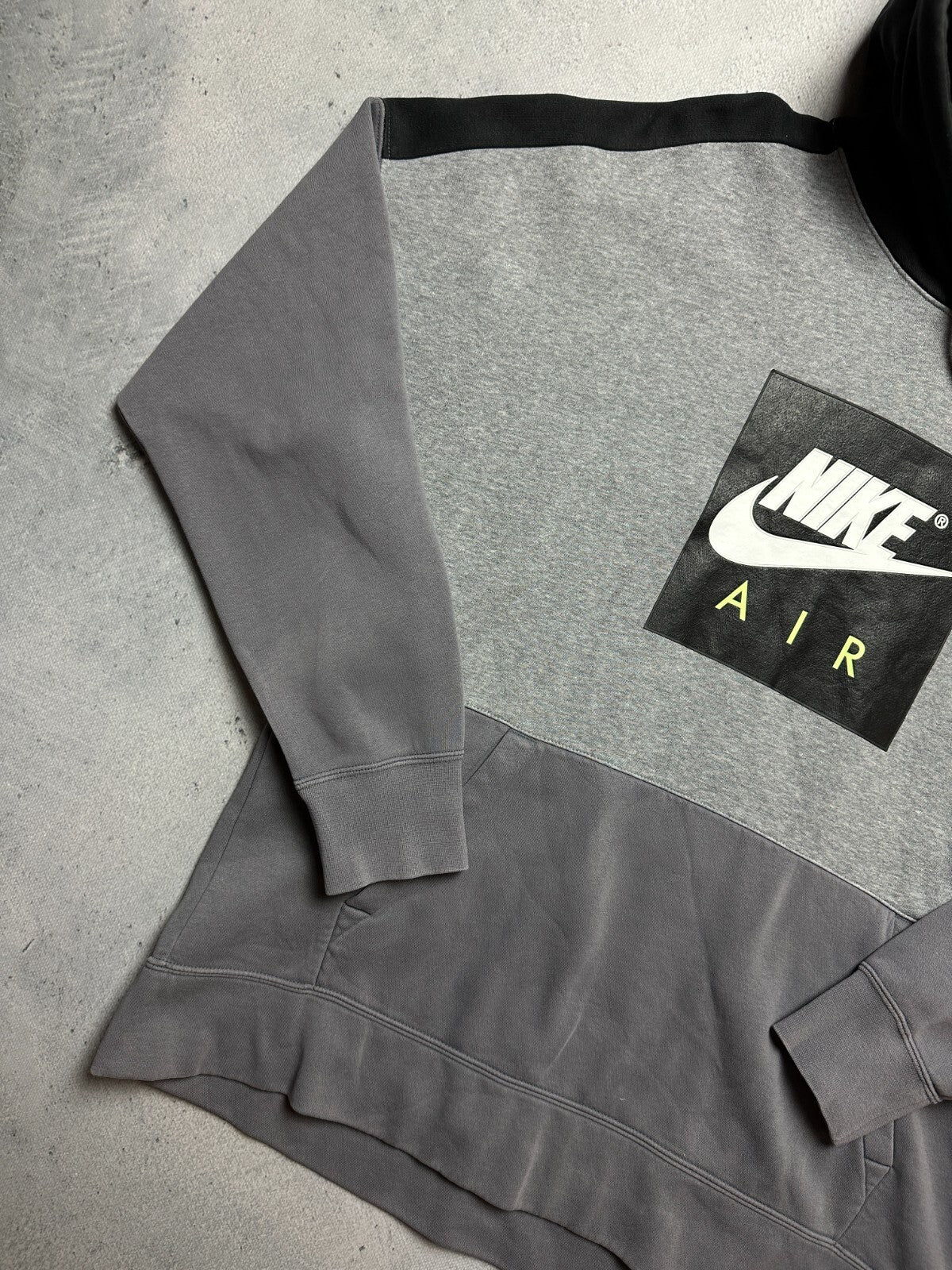 Grey Nike AIR Cotton Fleece Suit Oversize Drill Track Suit